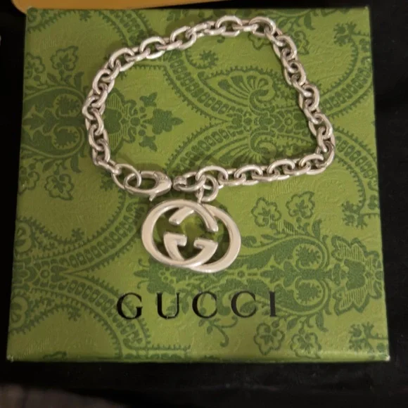 Authentic Gucci Silver  Charm Bracelet - Picture 4 of 7